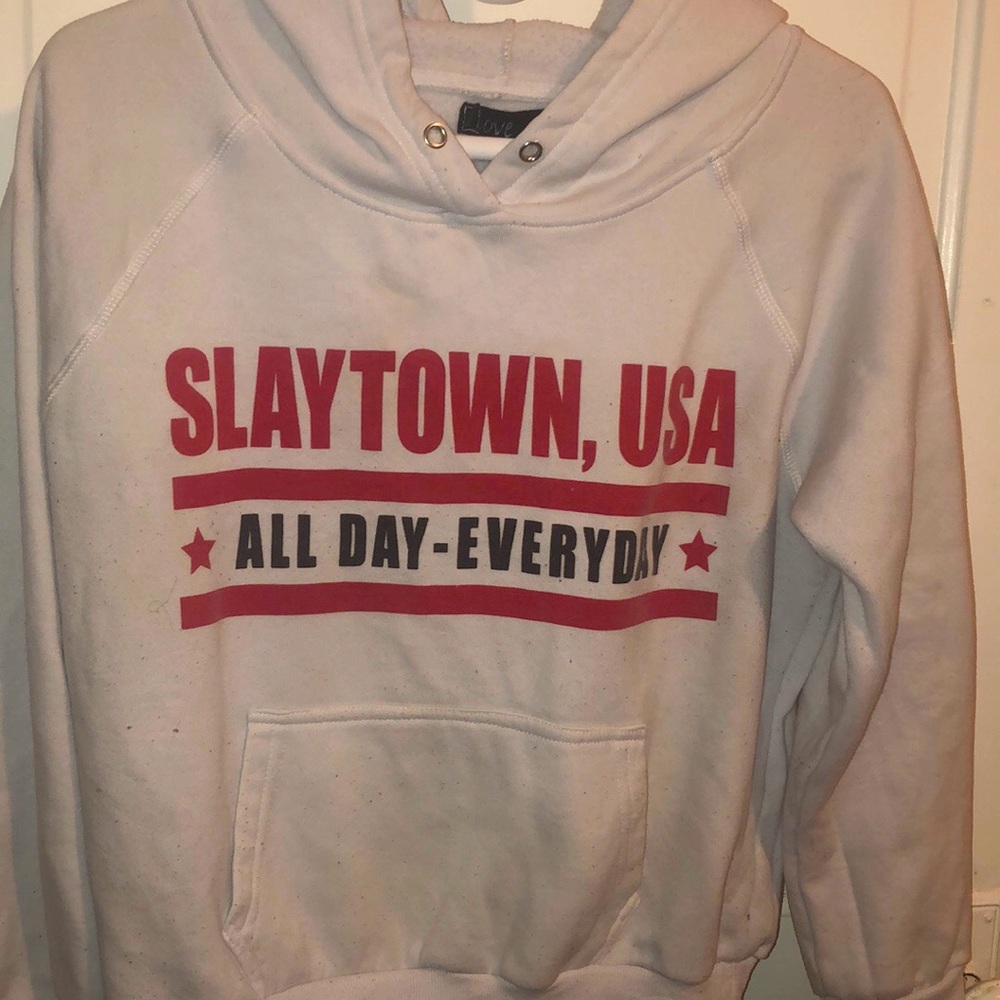 White hoodie